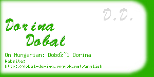 dorina dobal business card